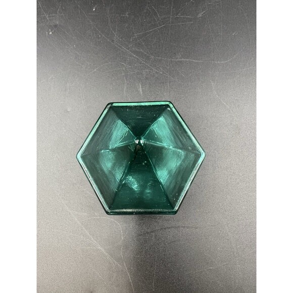 Aqua Green Ship Deck Glass Prism Pyramid Nautical Maritime Paperweight - Picture 6 of 8